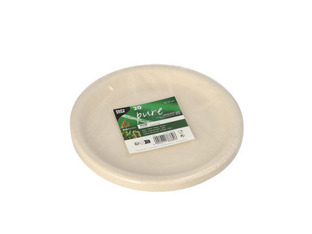 PAPSTAR Assiette en résidus agricoles 'pure', rond, naturel