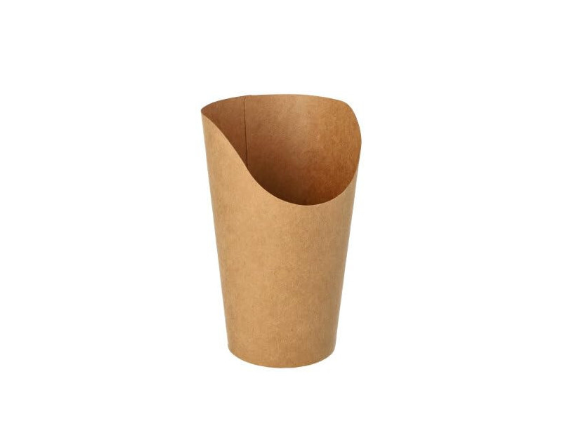PAPSTAR Pot à wrap, rond, 470 ml, brun