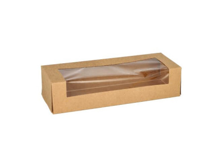 PAPSTAR Sushibox 'pure', dimensions: 195 x 70 x 45 mm, brun