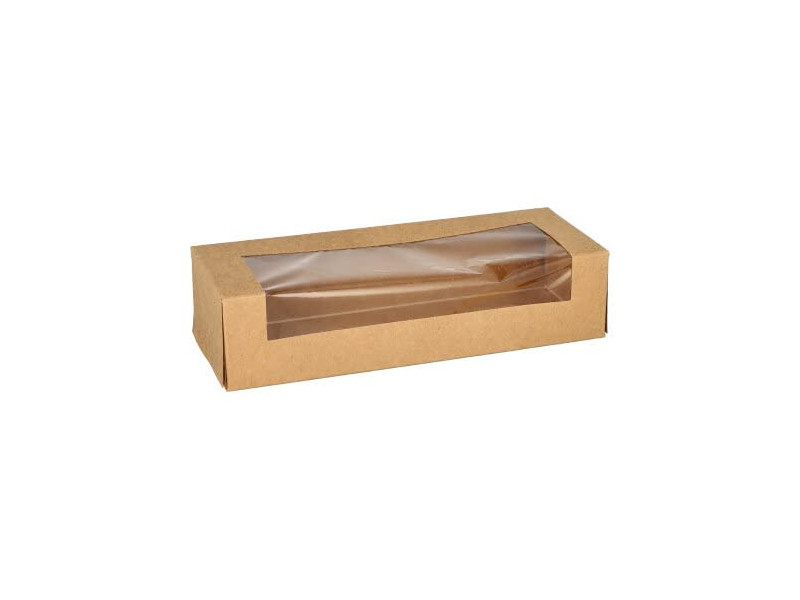 PAPSTAR Sushibox 'pure', dimensions: 195 x 70 x 45 mm, brun