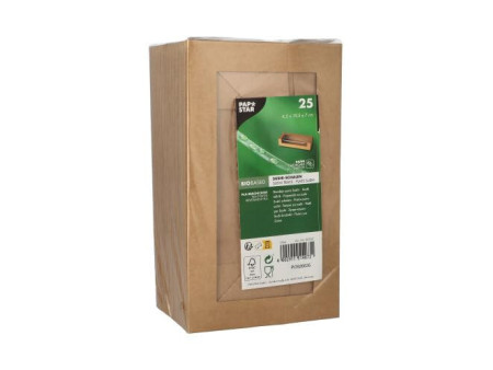 PAPSTAR Sushibox 'pure', dimensions: 195 x 70 x 45 mm, brun