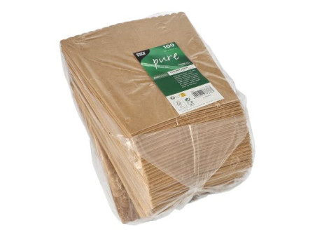 PAPSTAR Boîte à pop-corn en carton 'pure' carré, 1.300 ml