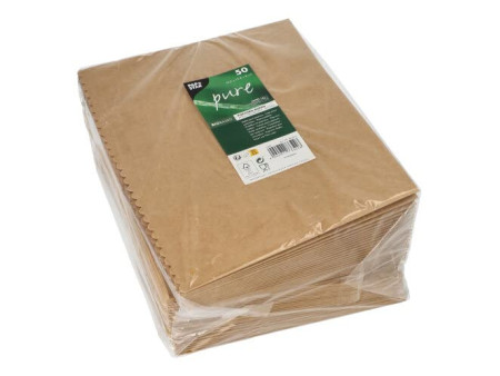 PAPSTAR Boîte à pop-corn en carton 'pure' carré, 2.400 ml