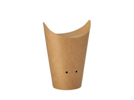 PAPSTAR Etui pour frites, brun, petit