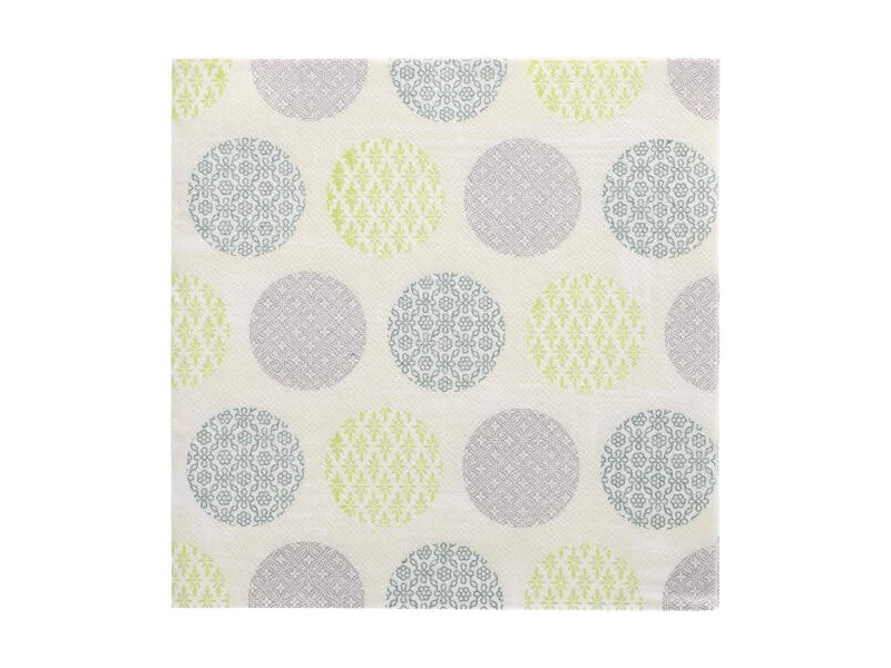PAPSTAR Serviette à motif 'ROYAL Collection Rococo', vert
