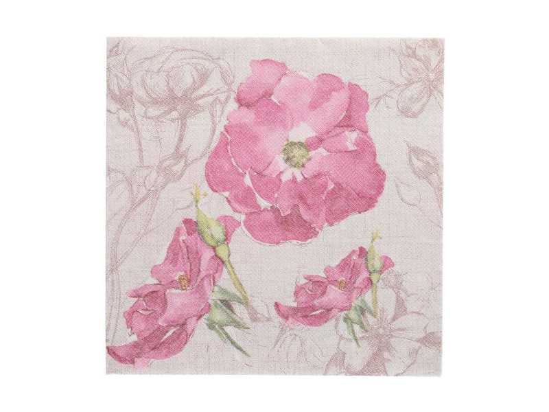 PAPSTAR Serviette à motif 'ROYAL Collection Blossom'