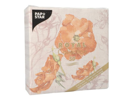 PAPSTAR Serviette à motif 'ROYAL Collection Blossom'