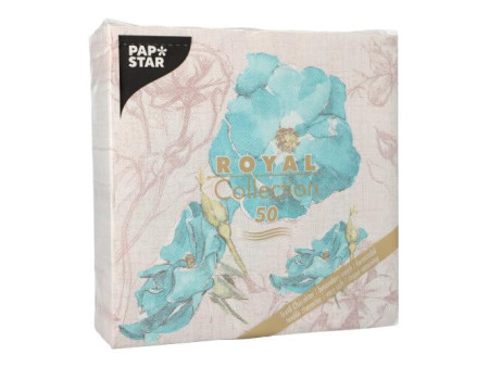 PAPSTAR Serviette à motif 'ROYAL Collection Blossom'