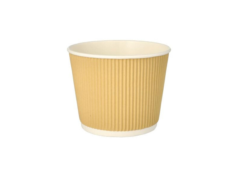 PAPSTAR Gobelet à soupe 'pure' Ripple Wall, 998 ml, beige