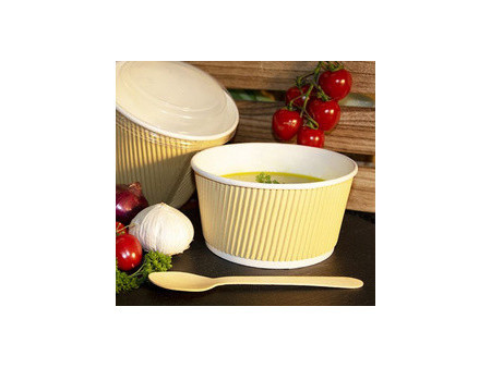 STARPAK Couvercle pour gobelet à soupe Ripple Wall, 110 mm