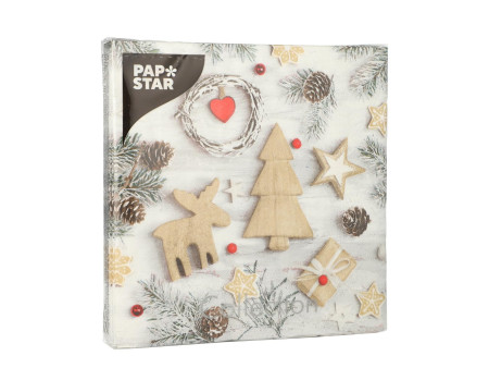 PAPSTAR Serviette à motif de Noël 'Winter Potpourri'