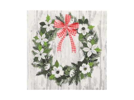 PAPSTAR Serviette à motif de Noël 'Christmas Wreath'