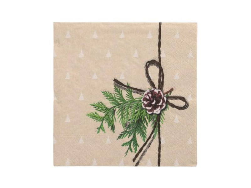 PAPSTAR Serviette à motif de Noël 'Simply Natural'