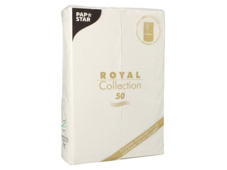 PAPSTAR Serviette pochette 'ROYAL Collection', blanc