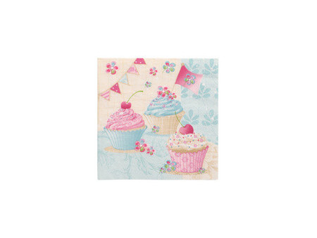 PAPSTAR Serviette à motif 'Muffin', 330 x 330 mm