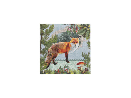 PAPSTAR Serviette à motif 'Fox Portrait', 330 x 330 mm