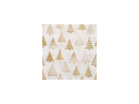 PAPSTAR Serviette à motif de Noël 'Pine Forest', argent