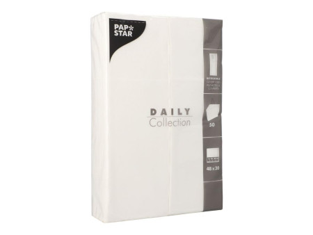 STARPAK Serviette pochette 'DAILY Collection', blanc