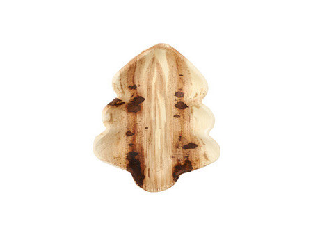 PAPSTAR Assiette feuille de palmier 'pure' Christmas Tree