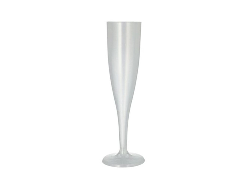 PAPSTAR Flûte à champagne réutilisable, 0,1 l, 10 pièces