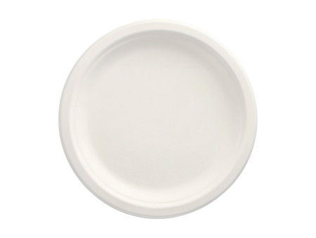 PAPSTAR Assiette en canne à sucre 'pure', rond, 230 mm