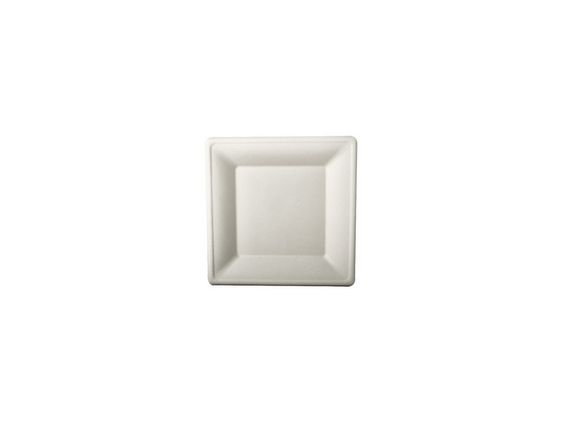 PAPSTAR Assiette en canne à sucre 'pure', carré, 155x155 mm