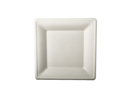PAPSTAR Assiette en canne à sucre 'pure', carré, 260x260 mm