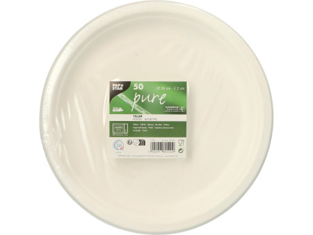 PAPSTAR Coupelle en canne à sucre 'pure', 680 ml, blanc