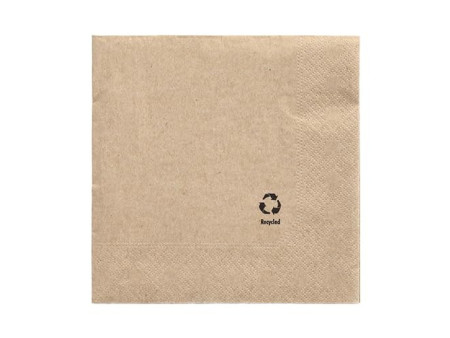PAPSTAR Serviette, 330 x 330 mm, 3 couches, naturel