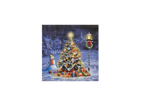 PAPSTAR Serviette à motif de Noël 'Christmas Village'