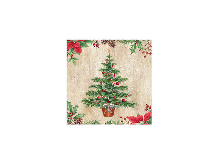 PAPSTAR Serviette à motif de Noël 'Blue Christmas'