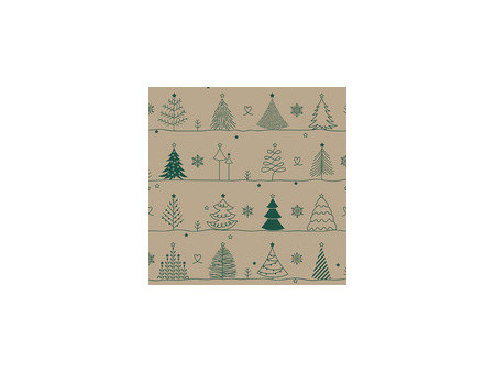 PAPSTAR Serviette à motif de Noël 'Christmastree with Star'