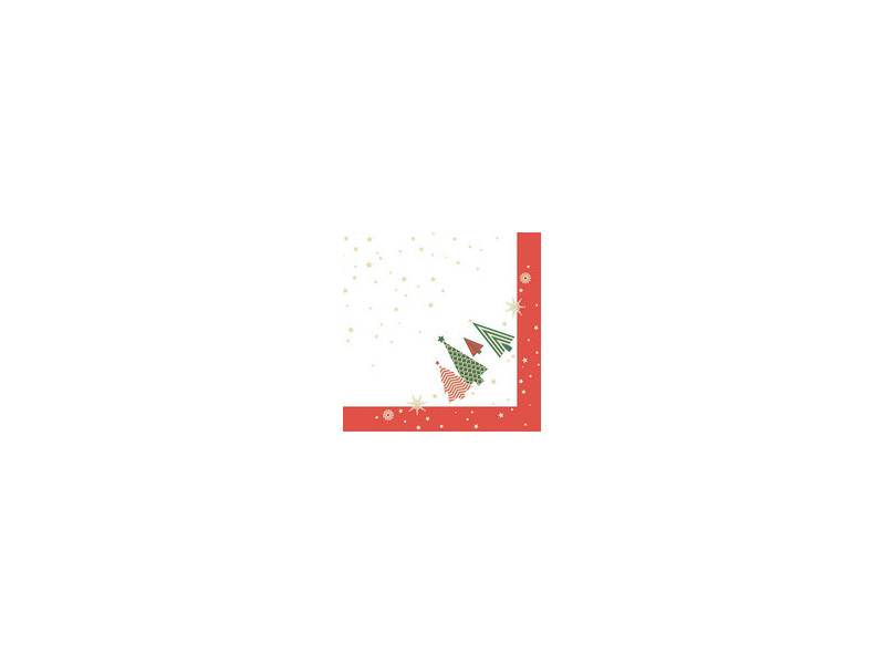 PAPSTAR Serviette à motif de Noël 'Plain Christmas Trees'