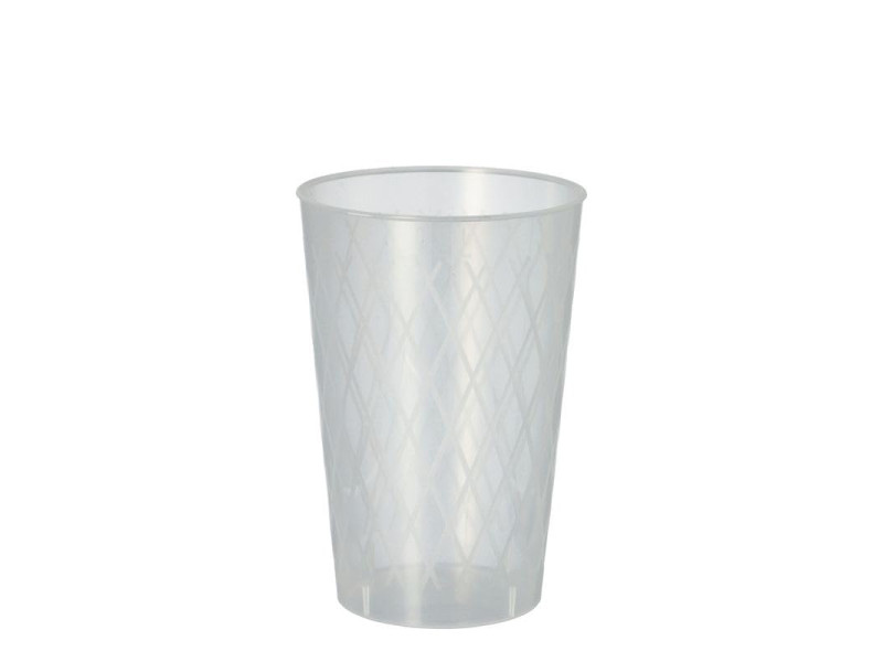 PAPSTAR Gobelet réutilisable, 0,25 l, translucide, 40 pièces
