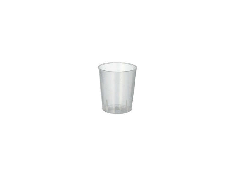 PAPSTAR Verre à liqueur en PP réutilisable, 2 cl, 50 pièces