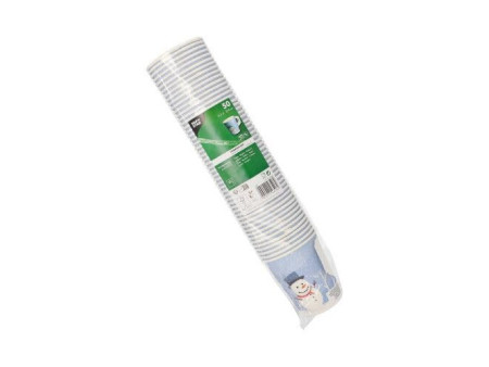 PAPSTAR Gobelet en carton avec anse 'Snowtime', 0,2 l