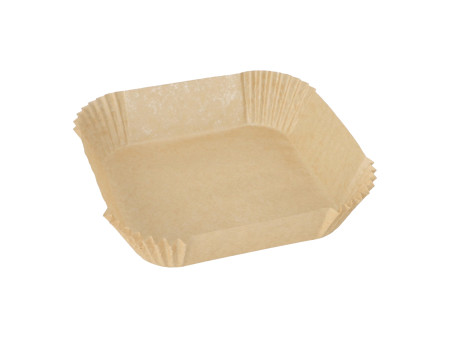 PAPSTAR Papier sulfurisé prédécoupé, 160x160x45 mm, marron