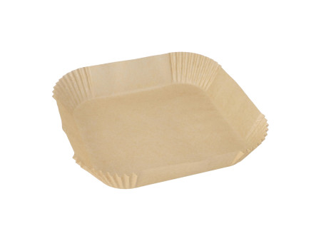 PAPSTAR Papier sulfurisé prédécoupé, 200x200x45 mm, marron