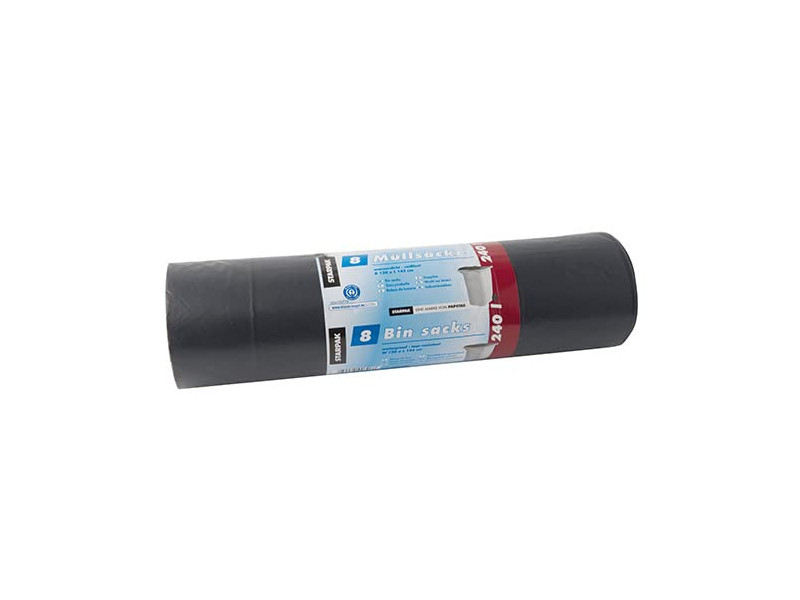 STARPAK Sac poubelle LDPE, 240 litres, noir