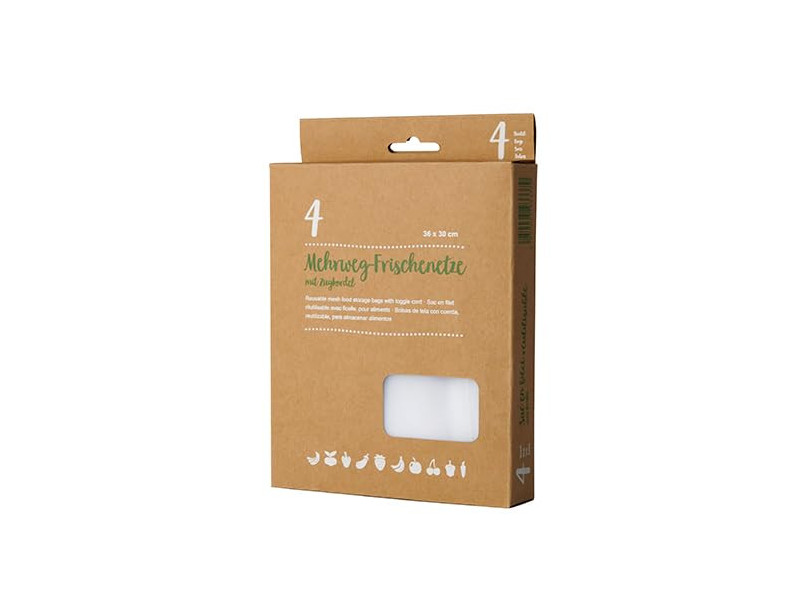 STARPAK Filet fraîcheur réutilisable, avec cordon, blanc