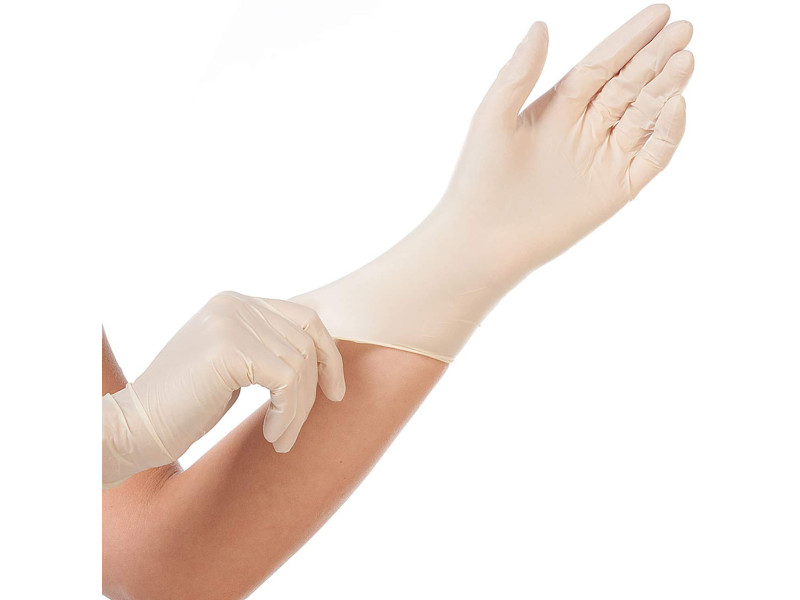 HYGOSTAR Gants en latex 'GRIP', XL, blanc