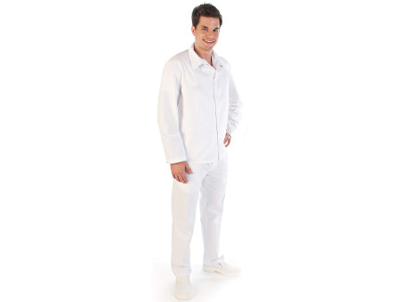 HYGOSTAR Veste agroalimentaire conforme HACCP, S, blanc