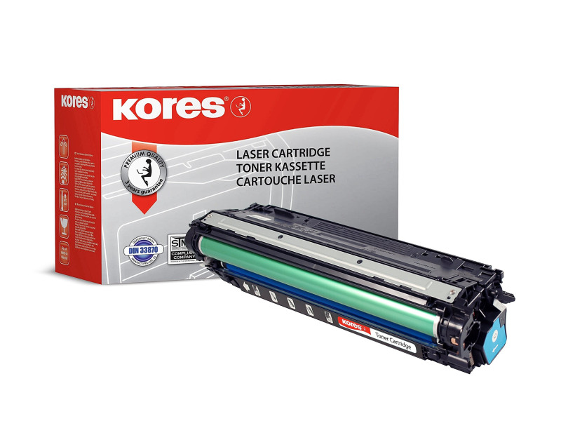 Kores Toner G1239RBB remplace hp CE341A, cyan