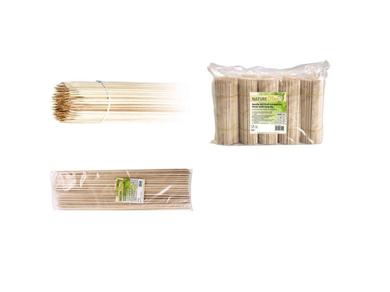 NATURE Star Pique à brochette, en bois, longueur: 250 mm