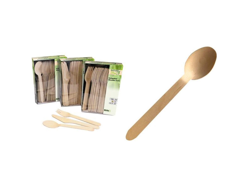 NATURE Star Cuillère en bois, longueur: 160mm