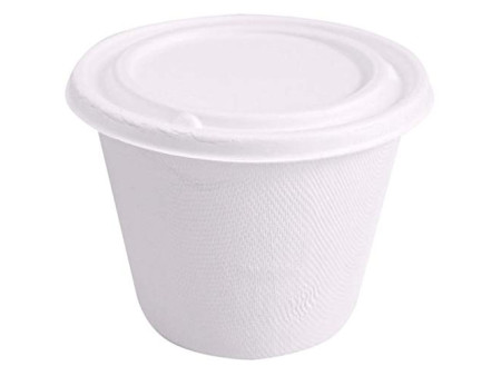 NATURE Star Gobelet en canne à sucre, rond, 425 ml, blanc