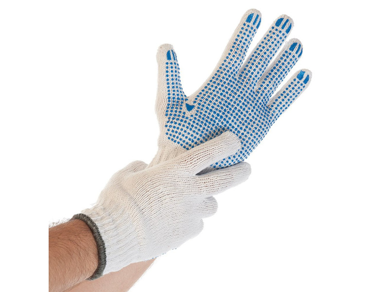 HYGOSTAR Gant de travail STRUCTA I, blanc, XXL