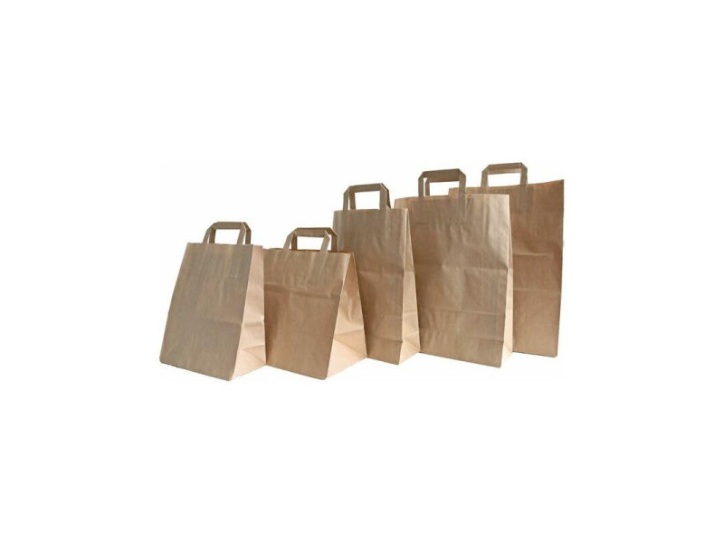 NATURE Star Sac en papier, 220 x 110 x 280 mm, brun