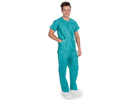 HYGOSTAR Tunique en SMS, manches courtes, S, vert