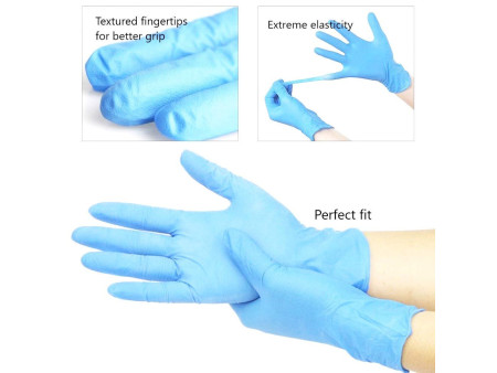 HYGONORM Gant nitrile SAFE FIT, XL, sans poudre, bleu